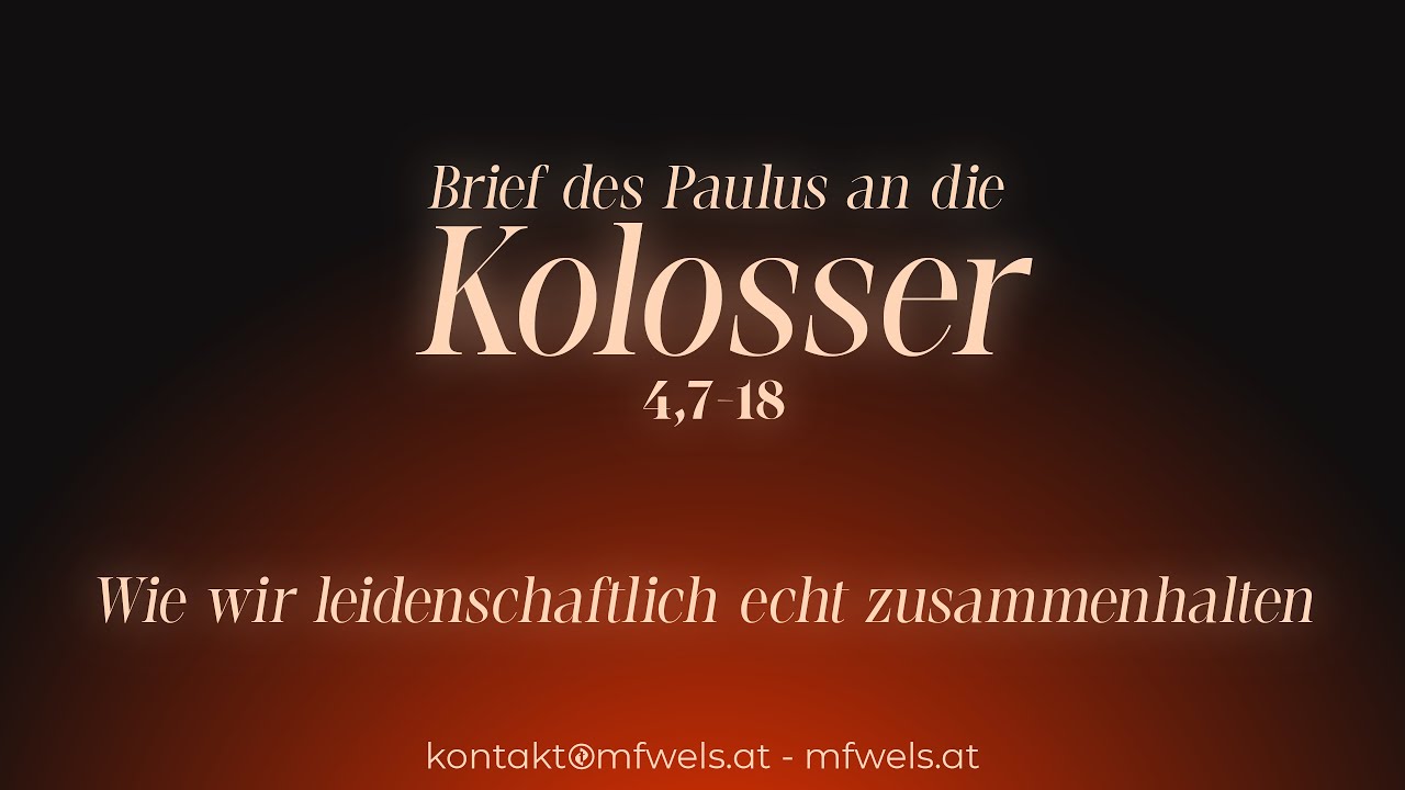 Wie wir leidenschaftlich echt zusammenhalten - Predigt: Christian Bensel