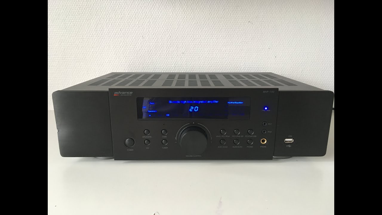 Amplifier ADVANCE ACOUSTIC MAP 102 + Turntable Pioneer PL 516