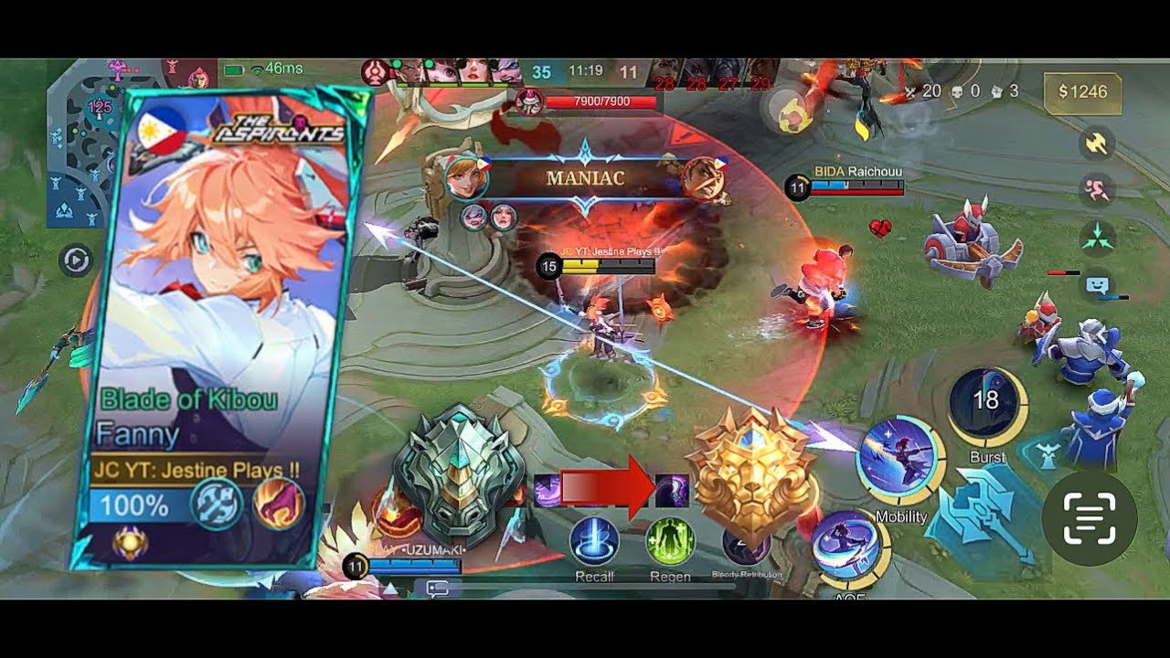 FANNY MANIAC !! IN THIS SEASON FANNY GAMEPLAY | MLBB |🔥