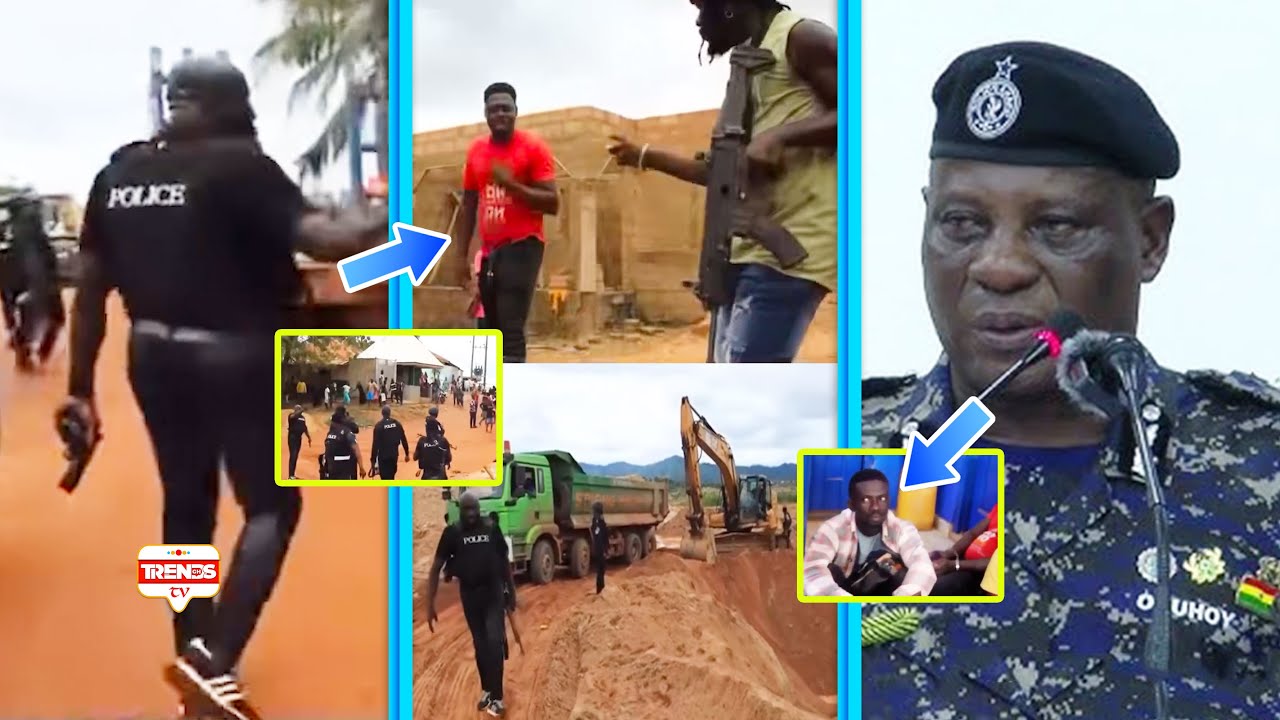 Galamseyers CLÁSH With IGP's Anti-Galamsey Task Force At Manso Bonteso; 4 Arrested, Others Injúred