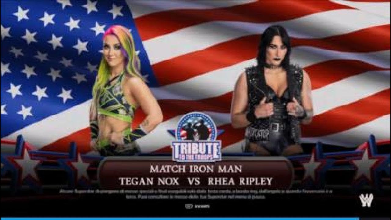 WWE2K24  Tegan Nox vs Rhea Ripley Full Match Round of 32