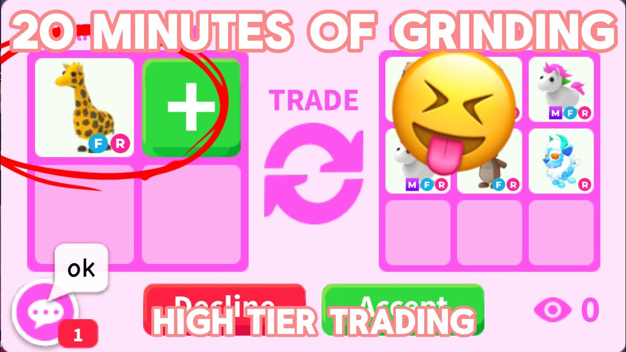 ✨20 Minutes of ADOPT ME GRINDING!✨ High Tier Trading! Growing My Inventory! Adopt me Trading