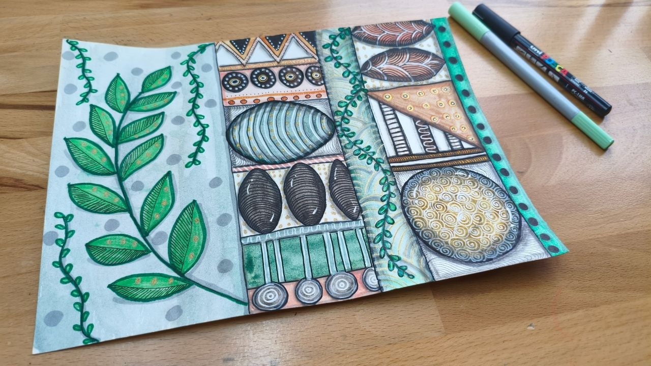 Relaxing Reverse Coloring | Geometric Watercolor Patterns | Soft Calming Music (No Talking)