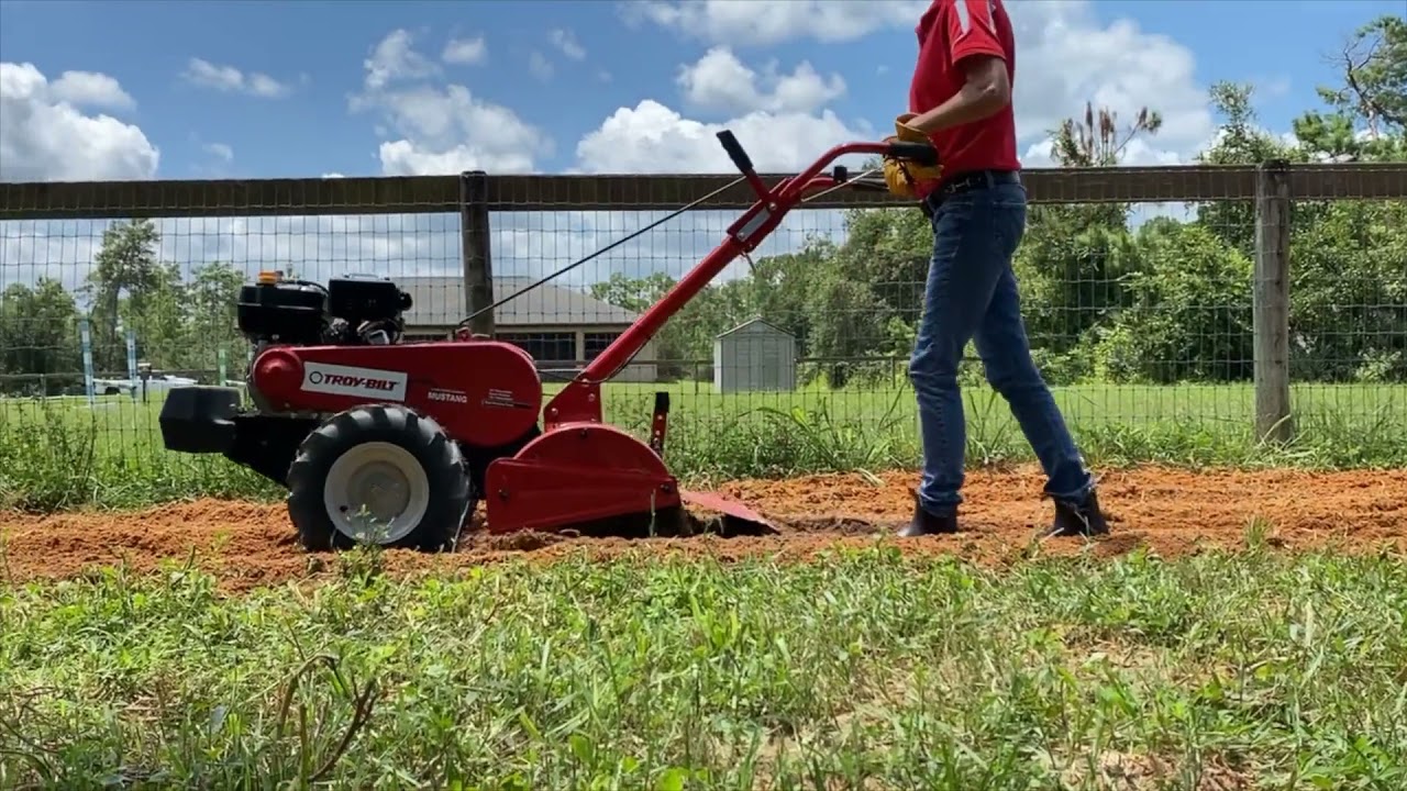 How To Break Ground With a Troy-Bilt Tiller in Clay Soil