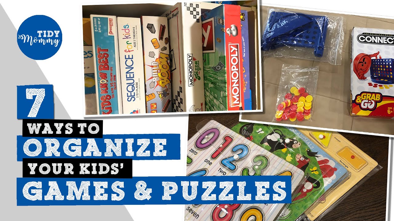 How to Organize Board Games and Puzzles for Moms