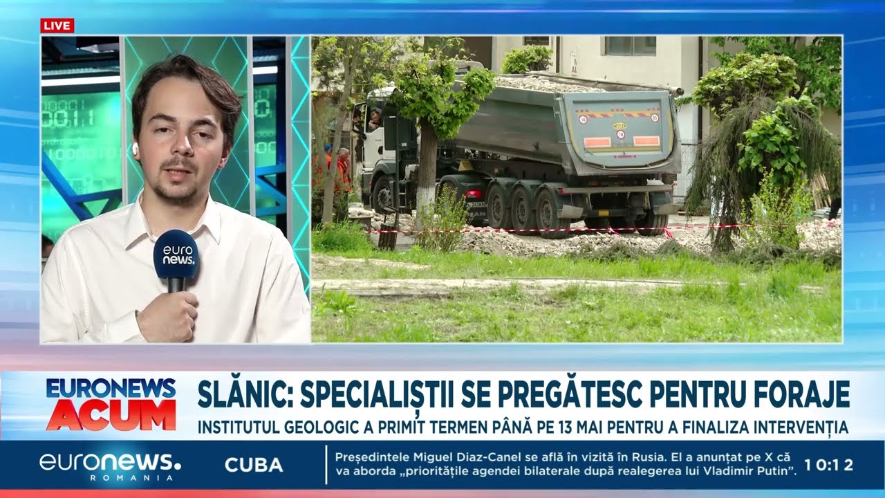 Craterul din Slănic, Prahova. Specialiștii se pregătesc pentru foraje