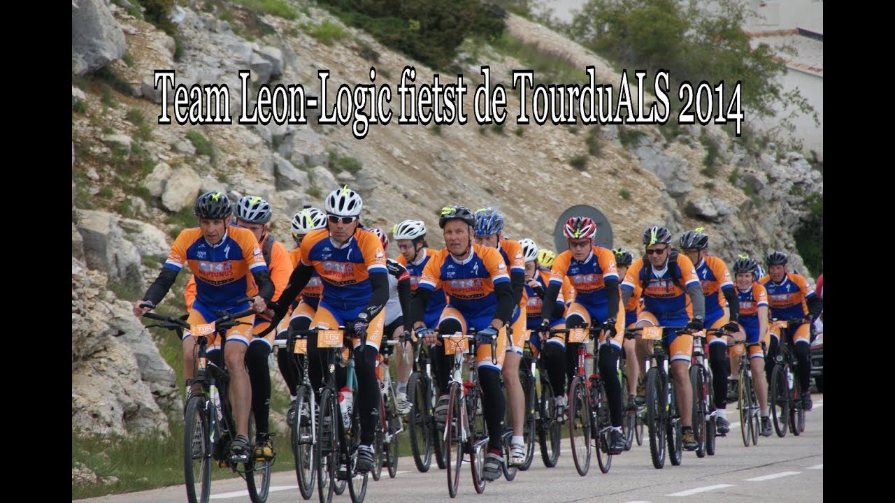 Team Leon-Logic fietst de TourduALS 2014