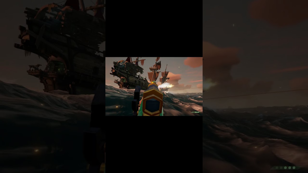 Skeleton ship TOSSES a Curseball #bemorepirate #seaofthieves