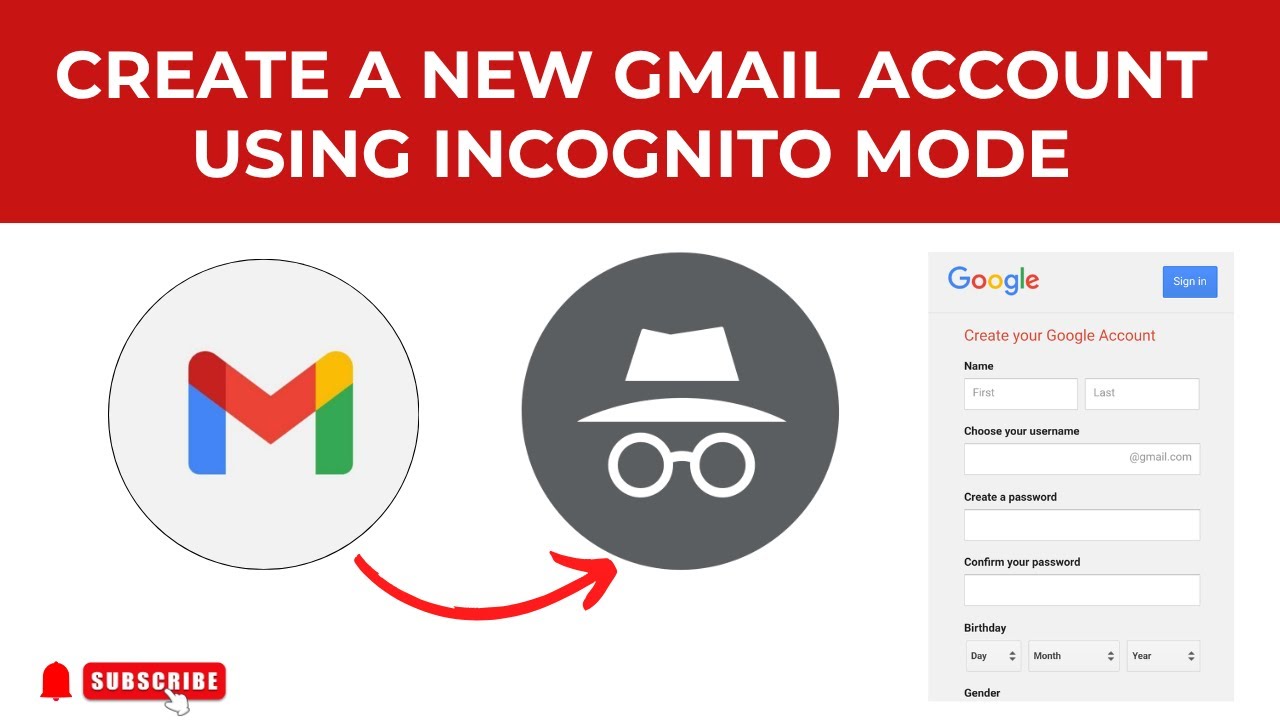 New Gmail Account Creation  Problem Fixed | Create a New Gmail Account in Incognito Mode
