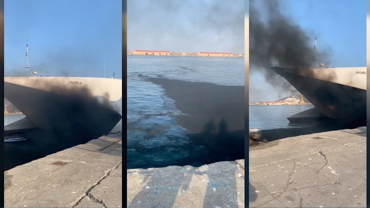El &lsquo;Jaume III&rsquo; vuelve a Algeciras sin pasaje tras un fallo en el motor de babor