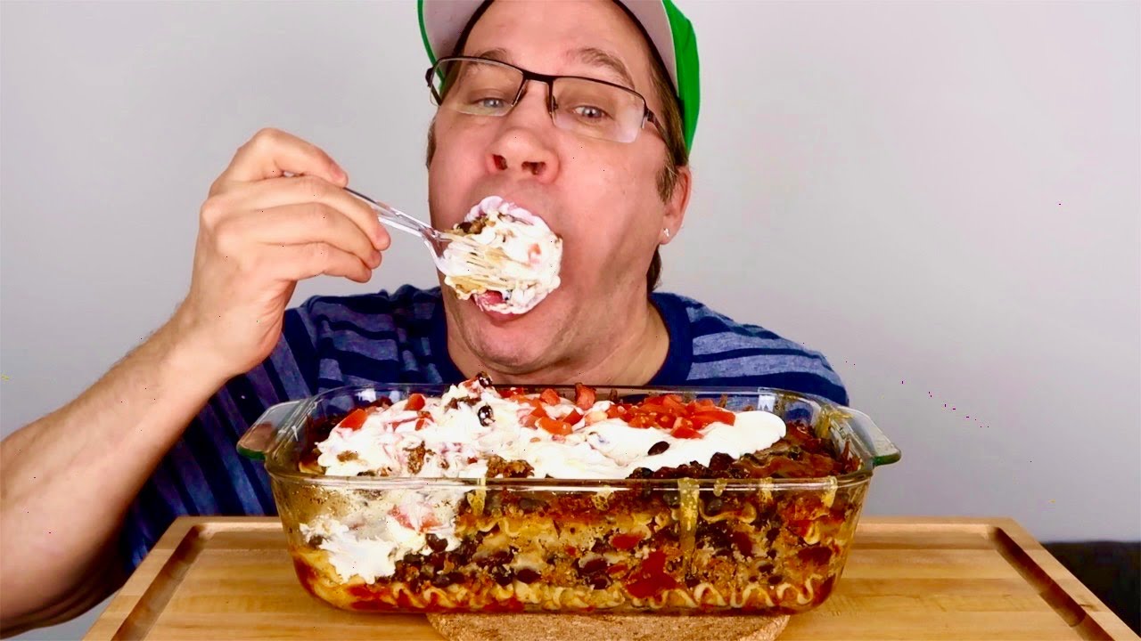 ASMR • Homemade Cook & Eat • Taco • Lasagna • Mukbang | Seanusca Food