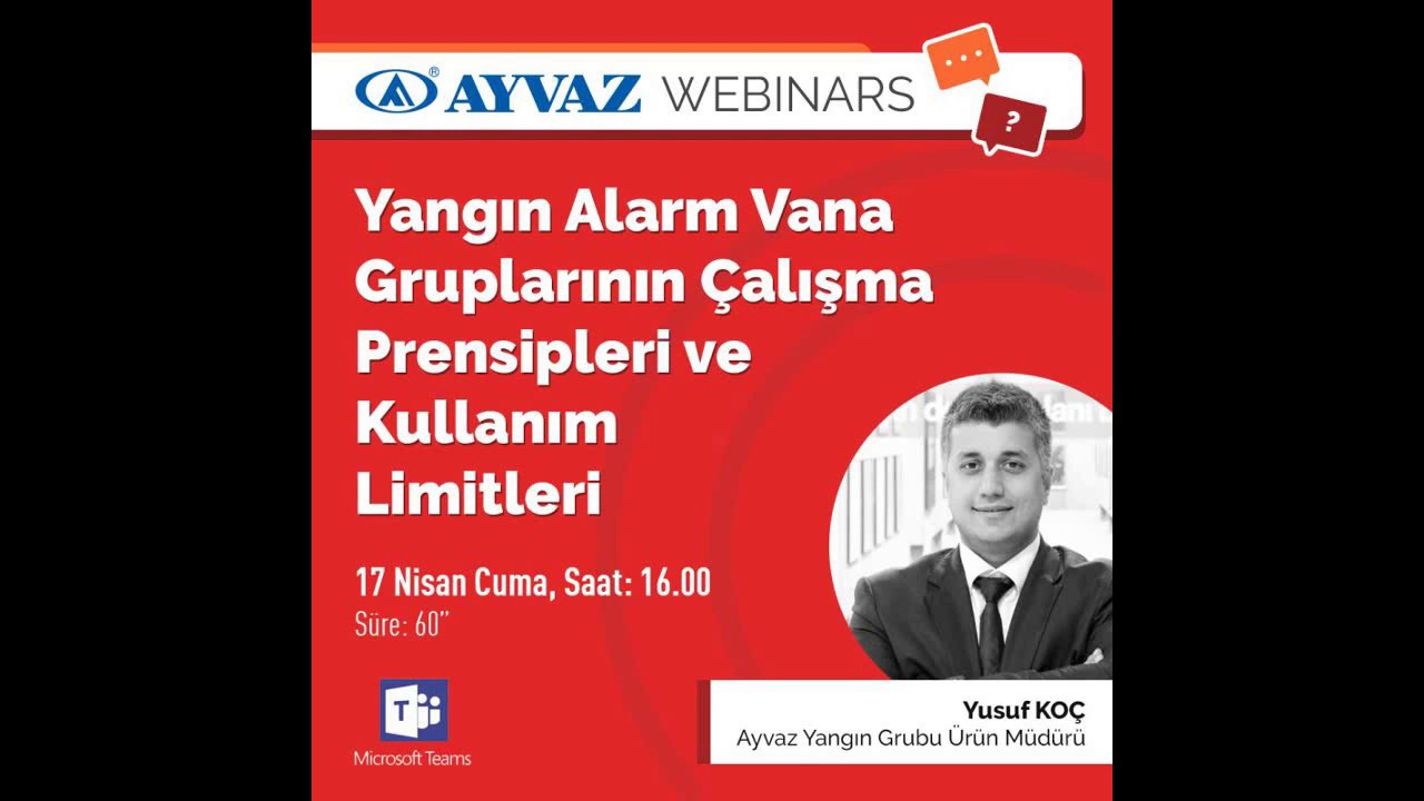 Yangın Alarm Vana Gruplarının Çalışma Prensipleri ve Kullanım Limitleri - 17.04.2020