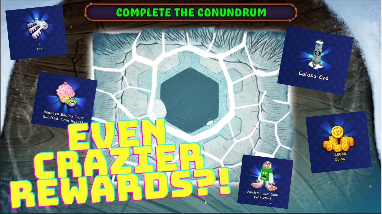 EVEN CRAZIER REWARDS?! ALL REWARDS CONUNDRUM 2ND ISLAND COLD ISLAND – My Singing Monsters