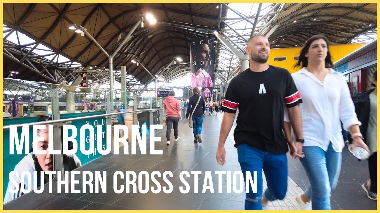 I Walked From SOUTHERN CROSS Station to MARVEL STADIUM During Melbourne Summer 4K