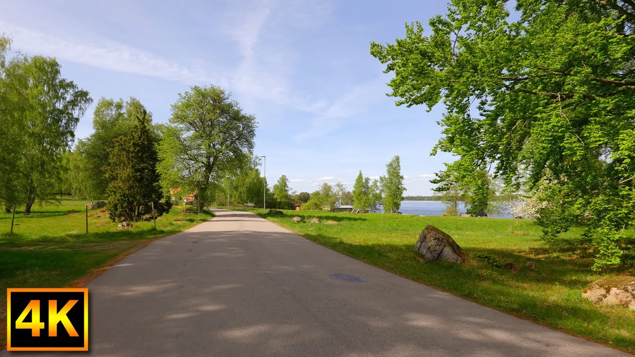 Walking in beautiful Evedal and visiting kronoberg castle ruins - 4K Walking - Växjö Sweden