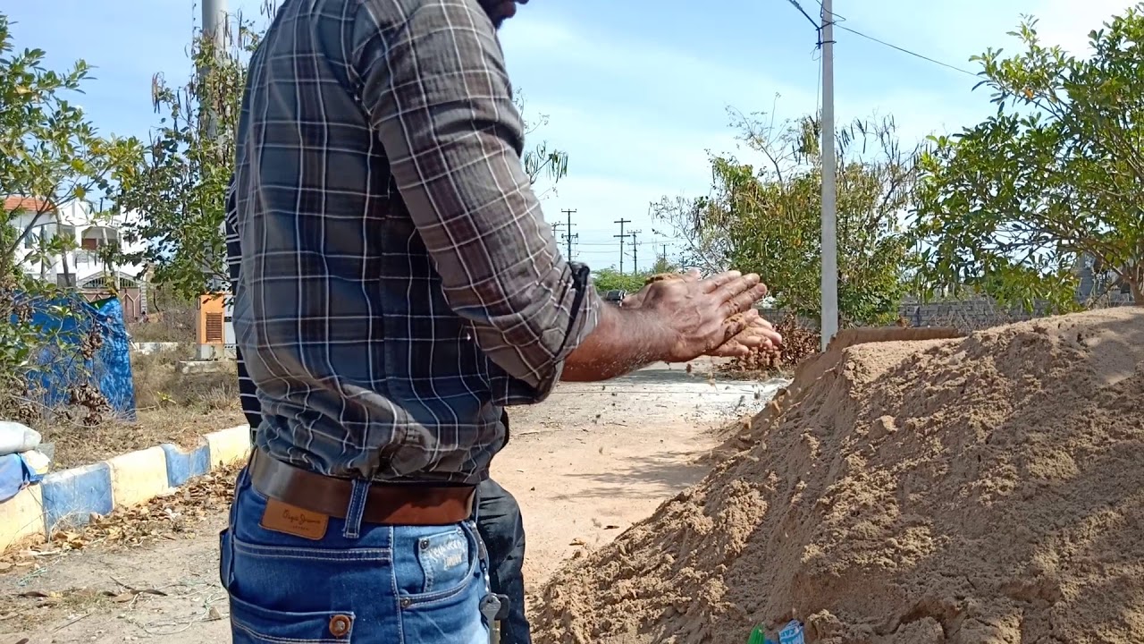 Sand test for plaster