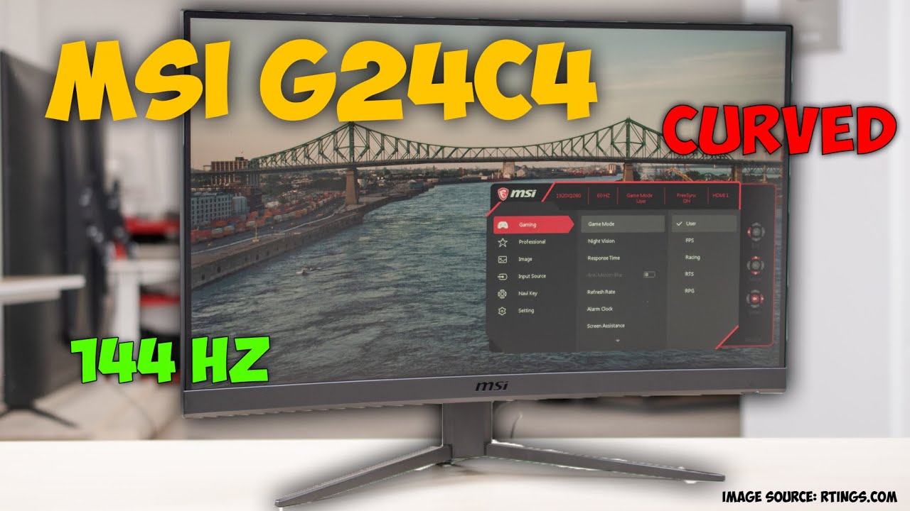 MSI G24C4 CURVED GAMING MONTOR 144HZ !!!