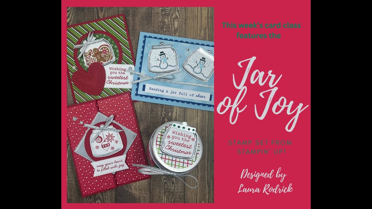 Craft some fun projects with me using the Jar of Joy stamp set from Stampin' Up!