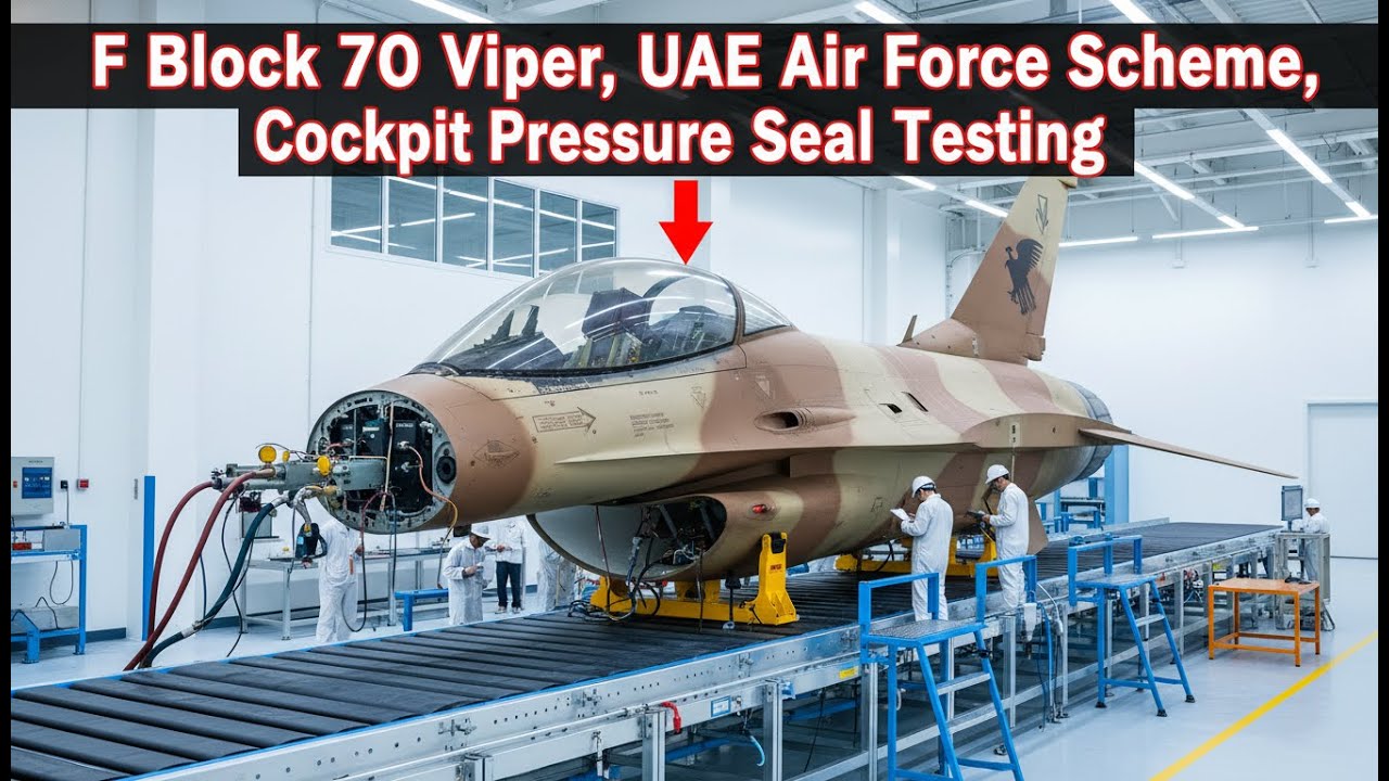 Inside F-16 Block 70 Factory: Cockpit Pressure & Canopy Seal Testing for Pilot Safety