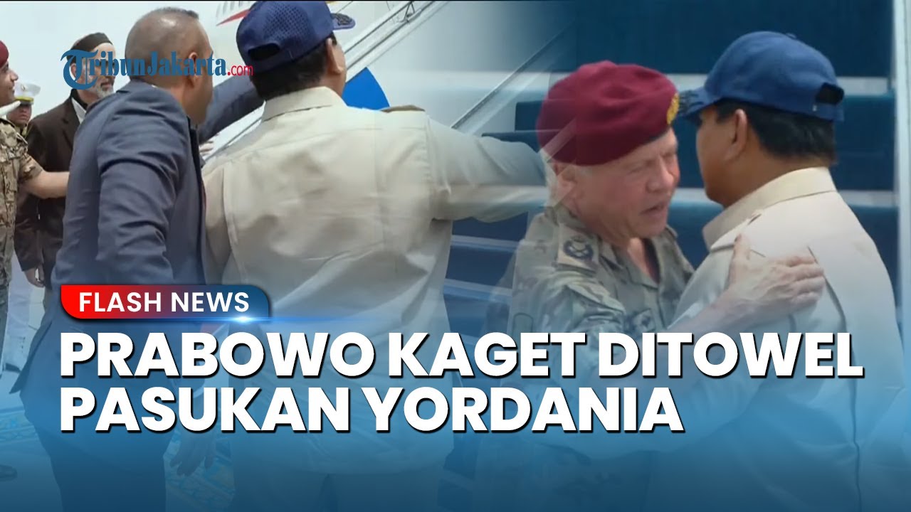 Momen Tak Terduga RI 1 Kaget 'Ditowel' Pasukan Pengamanan Yordania saat Raja Abdullah II akan Hormat