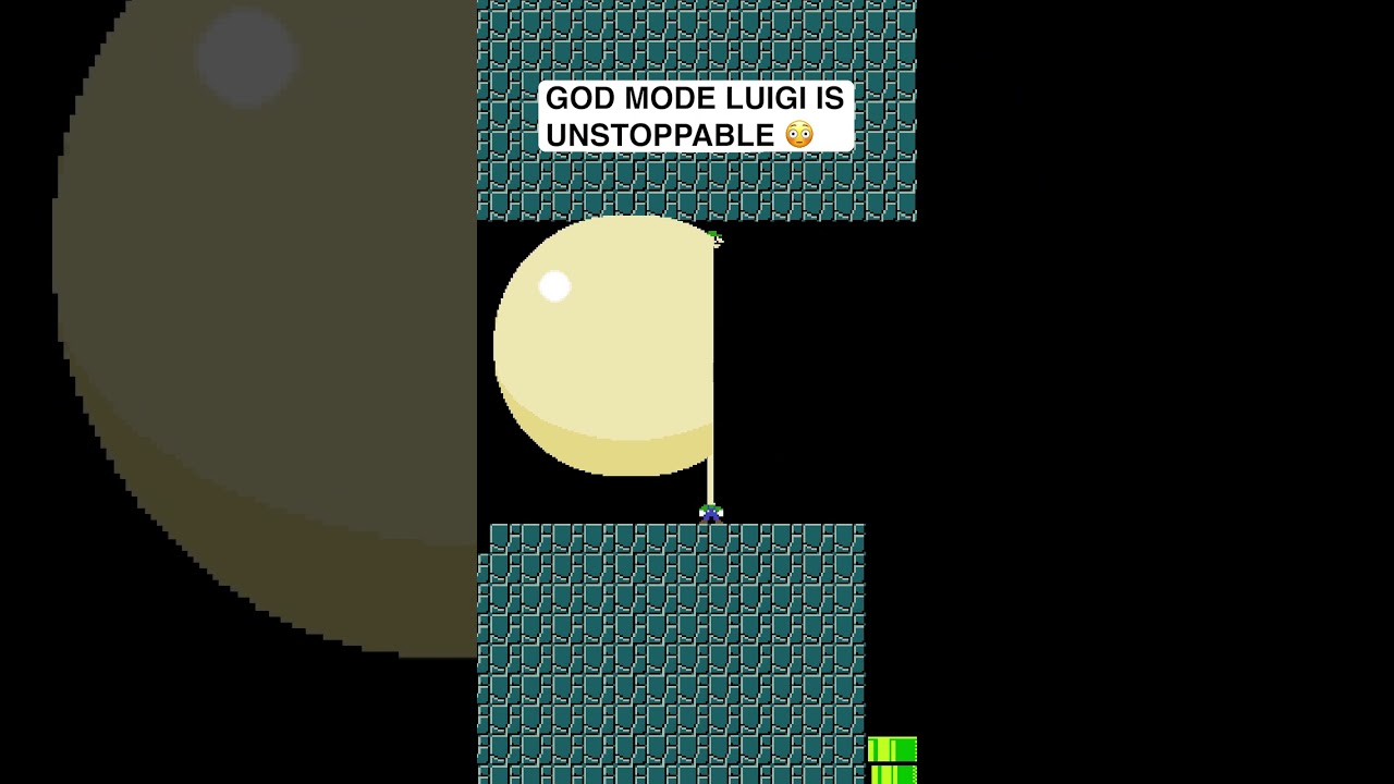 God Mode Luigi is UNSTOPPABLE 😳 #shorts #mario