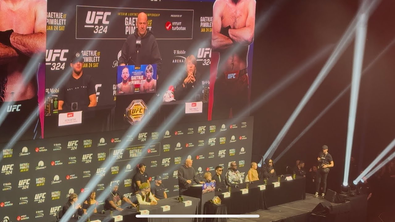 UFC 324 Press conference Gaethje vs Pimblett 1st question
