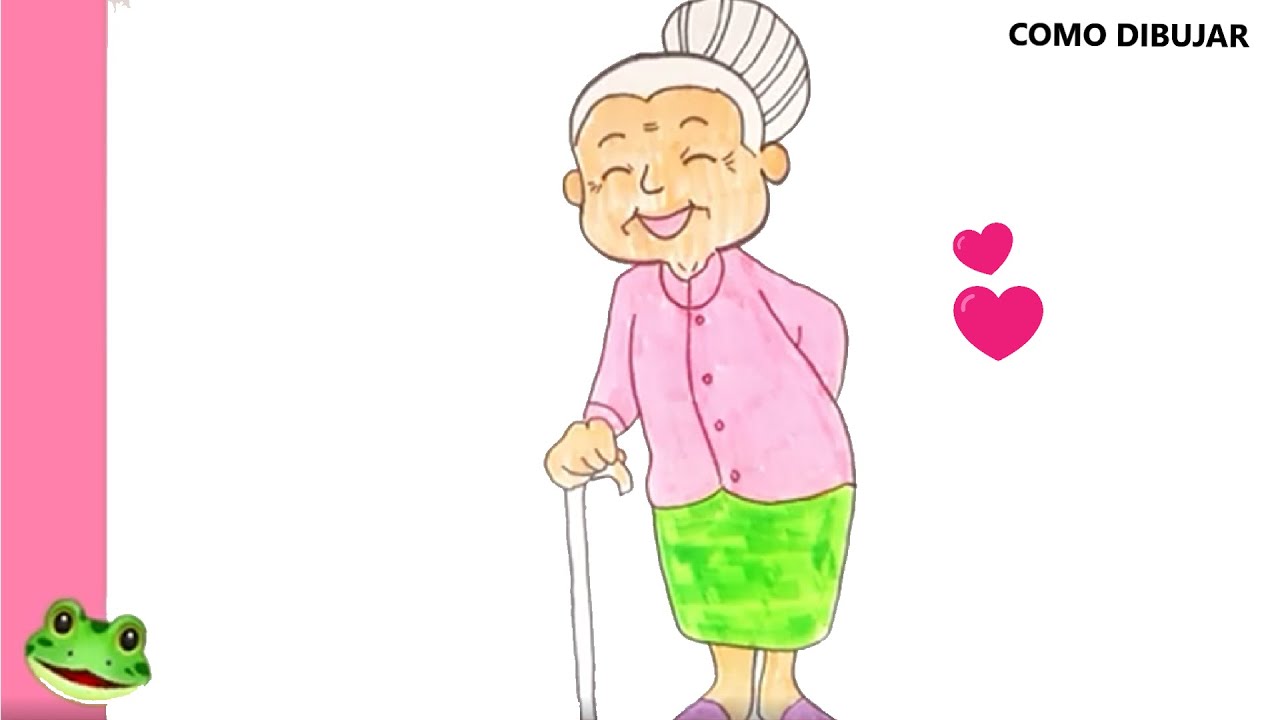Como dibujar UNA ABUELITA muy Fácil || DIBUJO DE UNA ABUELITA viejecita
