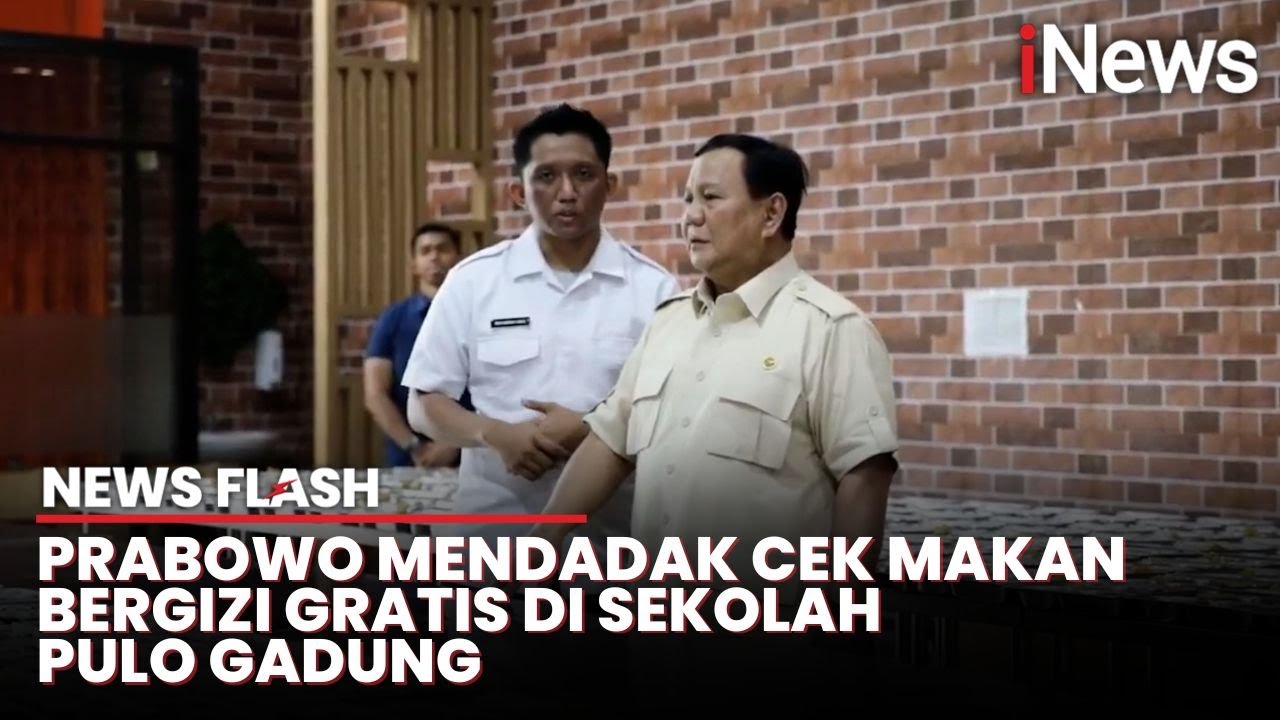 Perdana! Presiden Prabowo Tinjau Langsung Pelaksanaan Makan Bergizi Gratis di Jaktim | News Flash