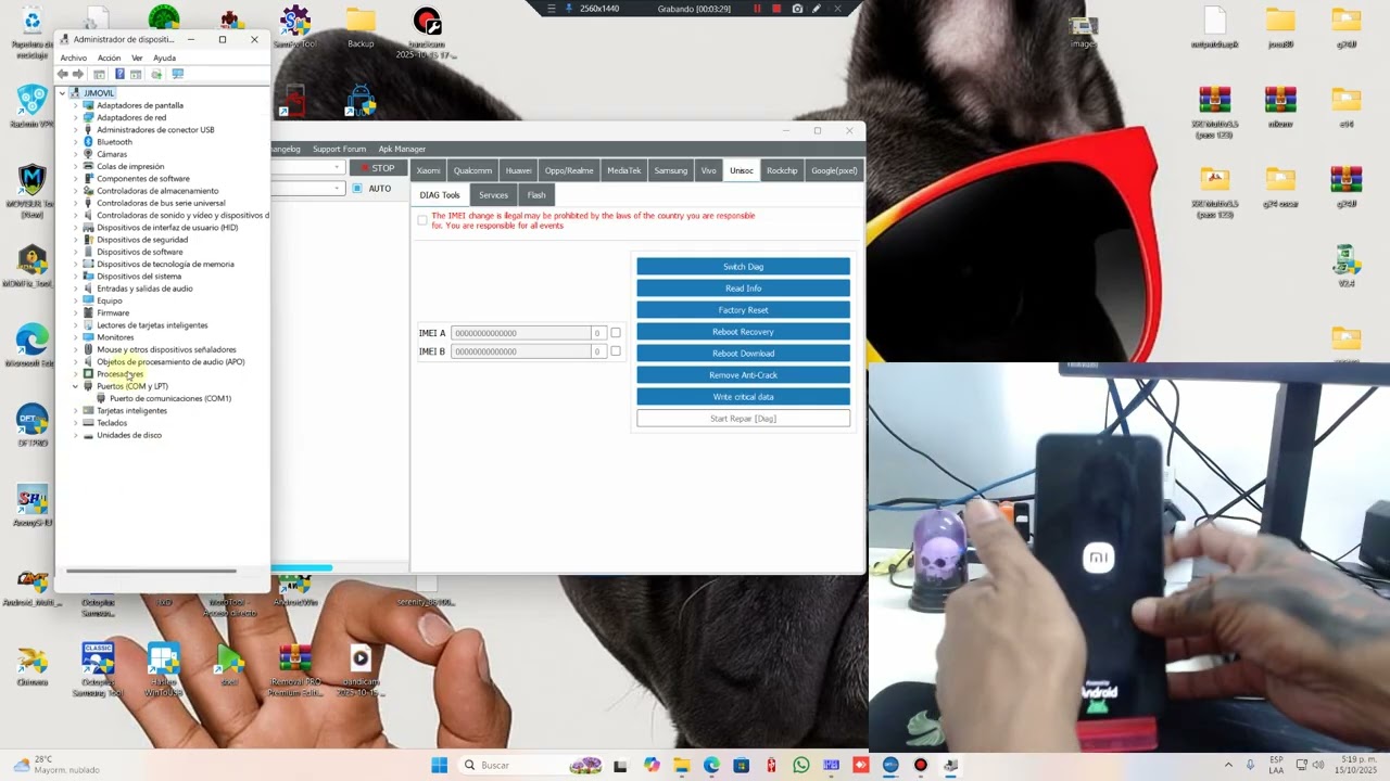 REPARAR IIMEI REDMI A5 MODO CRITICAL DATA DFT PRO JJMOVIL 2025