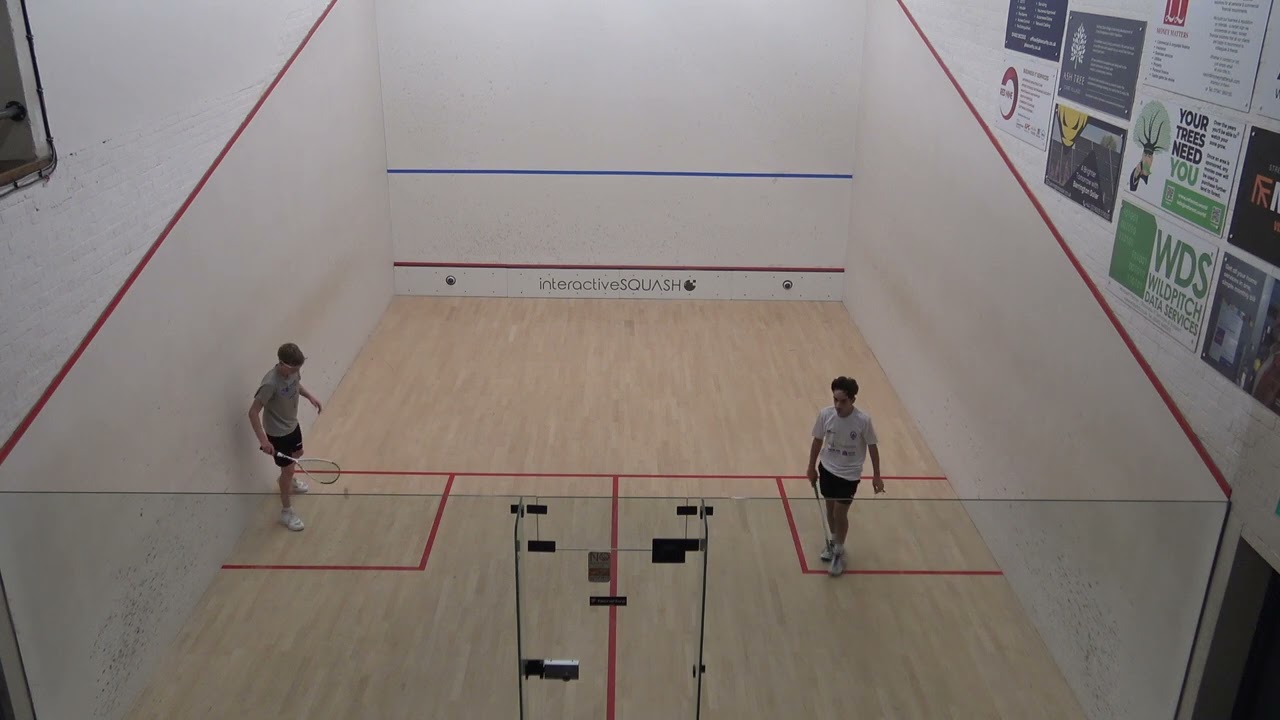 Norfolk Squash Closed Mens B Alex Harrison v Corbin Bolt game 3