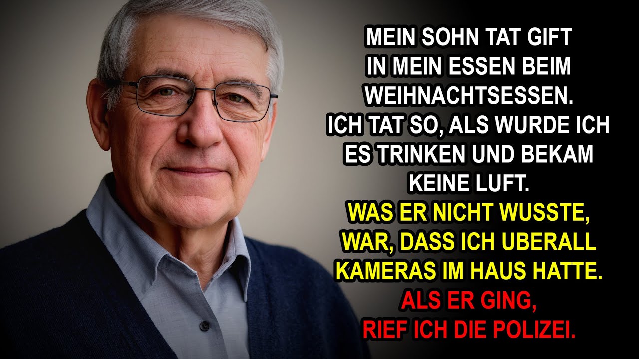 Mein Sohn wollte mich an Weihnachten vergiften – ich tat nur so, als trank ich