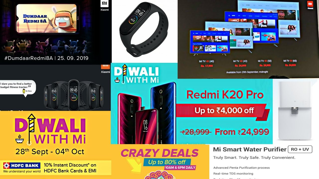Redmi K20 Pro Price Drop, Mi TVs, Mi Water Purifier, Diwali with Mi - Discount hi Discount