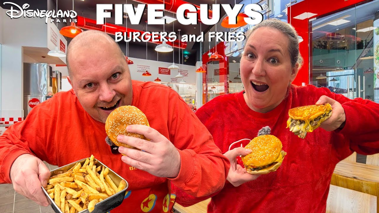 DECOUVERTE DU RESTAURANT FIVE GUYS A DISNEYLAND PARIS