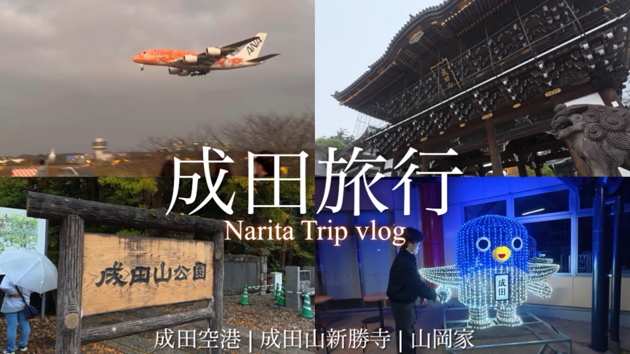 成田日帰り旅行　成田空港|成田山新勝寺|ひこうきの丘|さくらの山| vlog