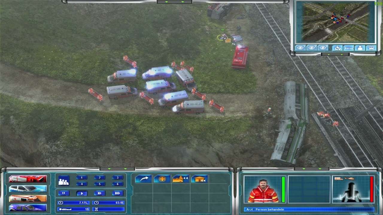 Lets Play Emergency 4 Mission 12 Hochgeschwindigkeitszug entgleist  [Deutsch]