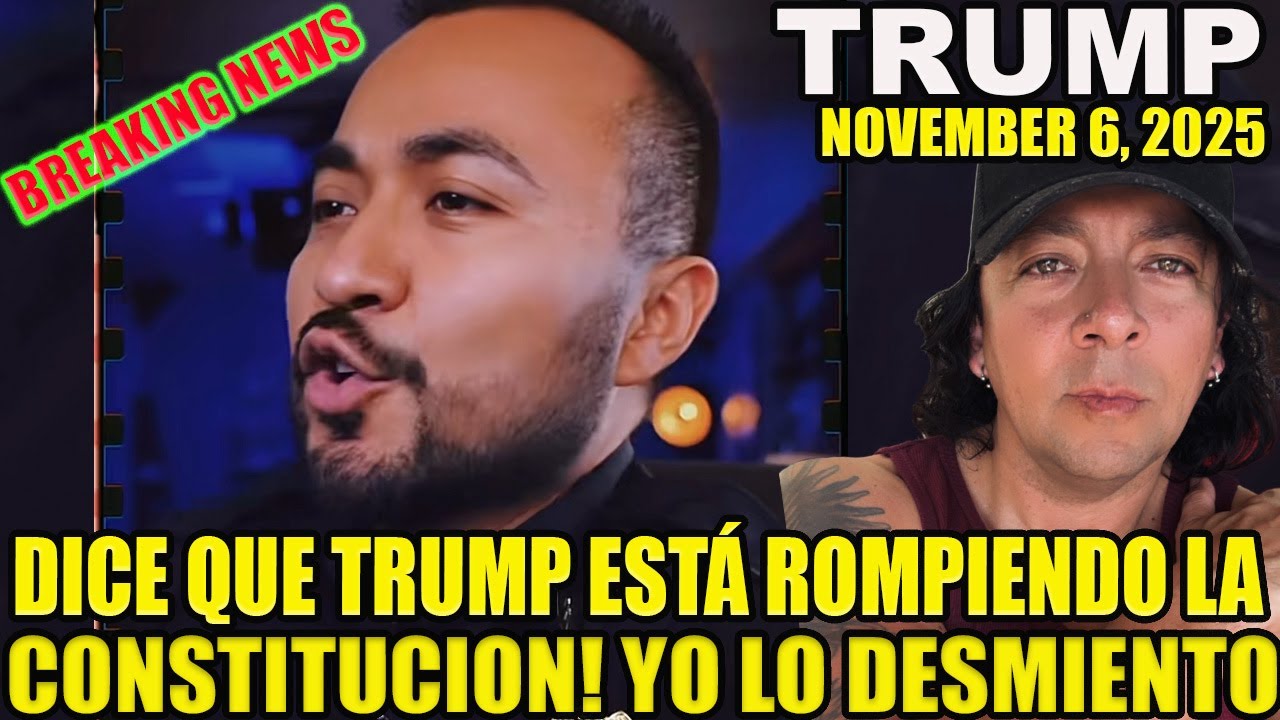 DICE QUE TRUMP EST&Aacute; ROMPIENDO LA CONSTITUCI&Oacute;N, YO LO DESMIENTO