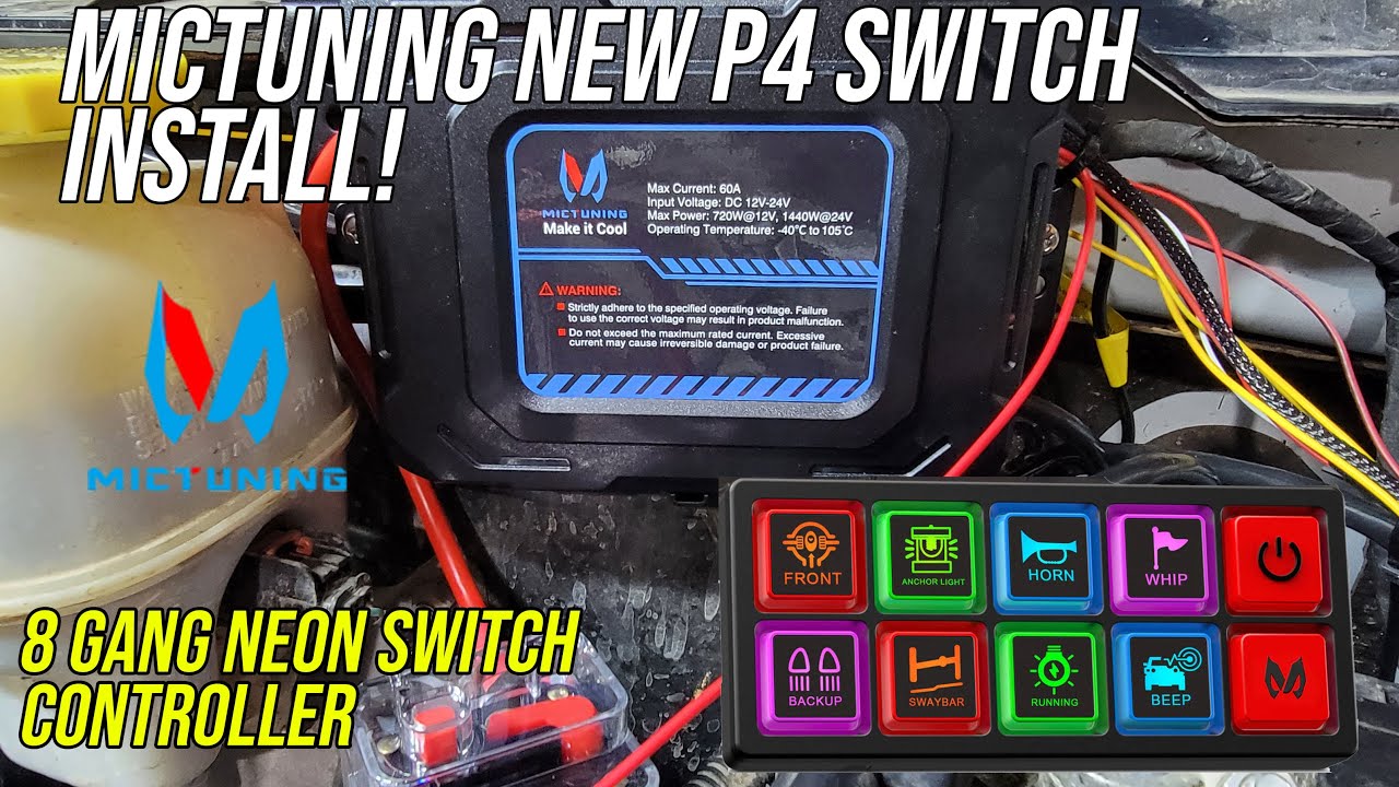 Установка и обзор нового контроллера P4 Neon Switch от MicTuning — ОЗУ 2018 года #распаковка