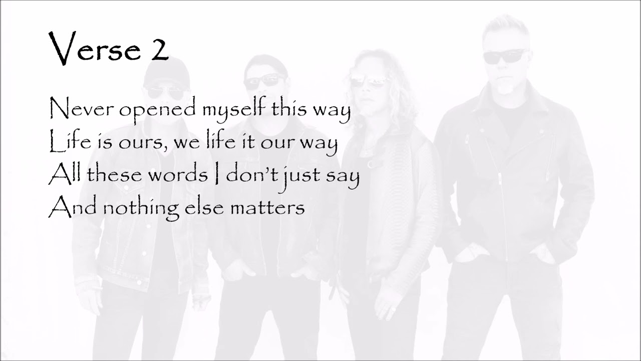 METALLICA, MARLISA - Nothing else matters [Mashup, Lyrics]