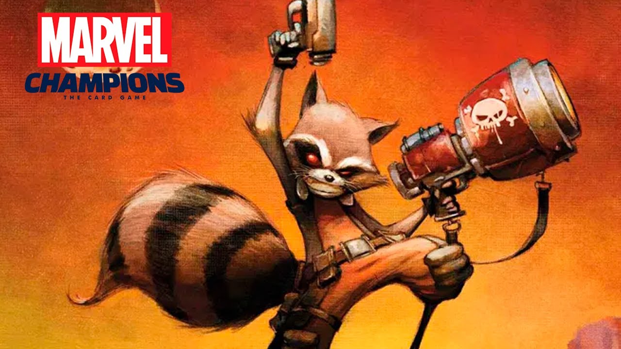 MARVEL CHAMPIONS | Probando a Mapache Cohete (Rocket Raccoon)!