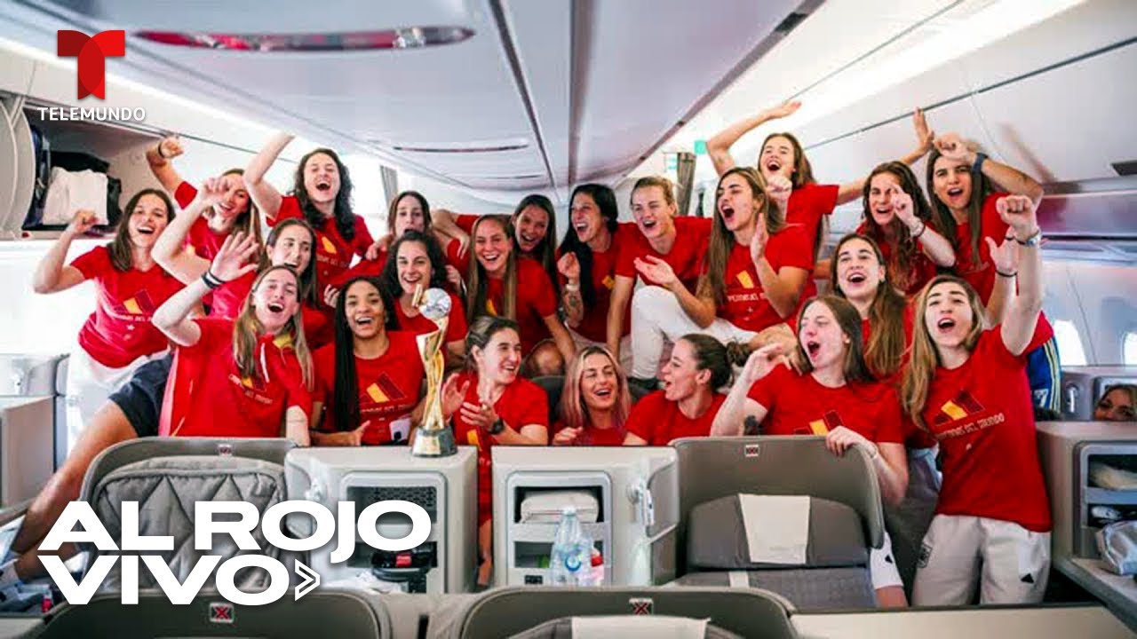 Bienvenida a la selección española tras ganar el Mundial femenino 2023 | Al Rojo Vivo | Telemundo