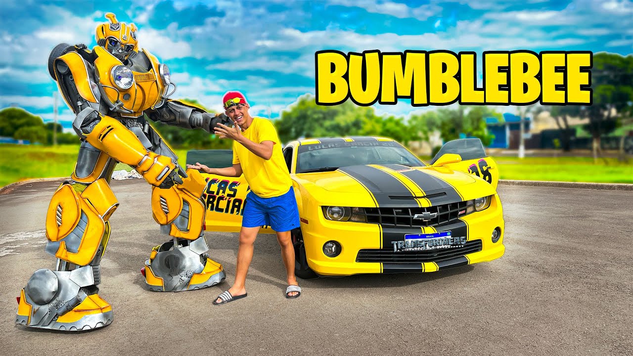 PASSAMOS UM DIA COM O BUMBLEBEE O ROBÔ GIGANTE!😱