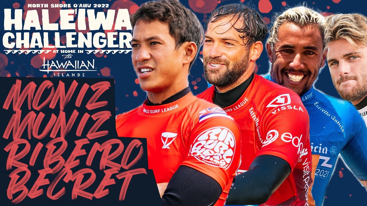 Seth Moniz, Alejo Muniz, Vasco Ribeiro, Justin Becret | Haleiwa Challenger Round of 64 Heat Replay