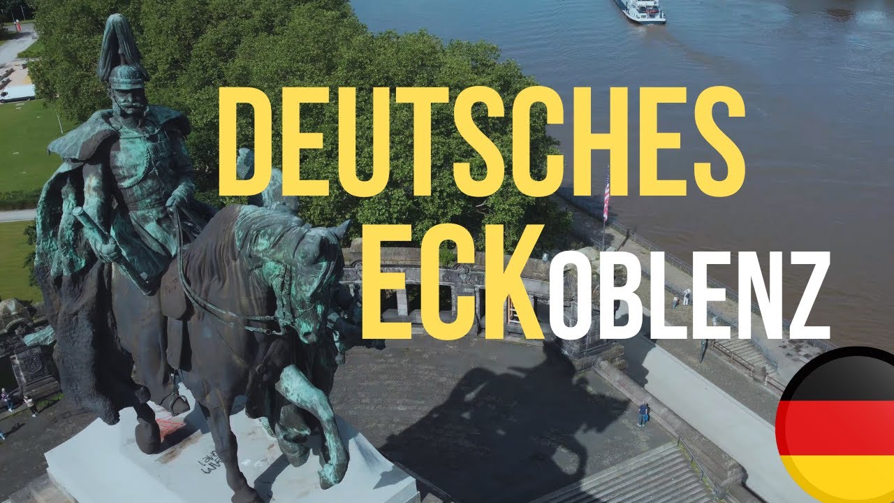 Deutsches Eck in Koblenz, Rhein & Mosel 4K - 2024