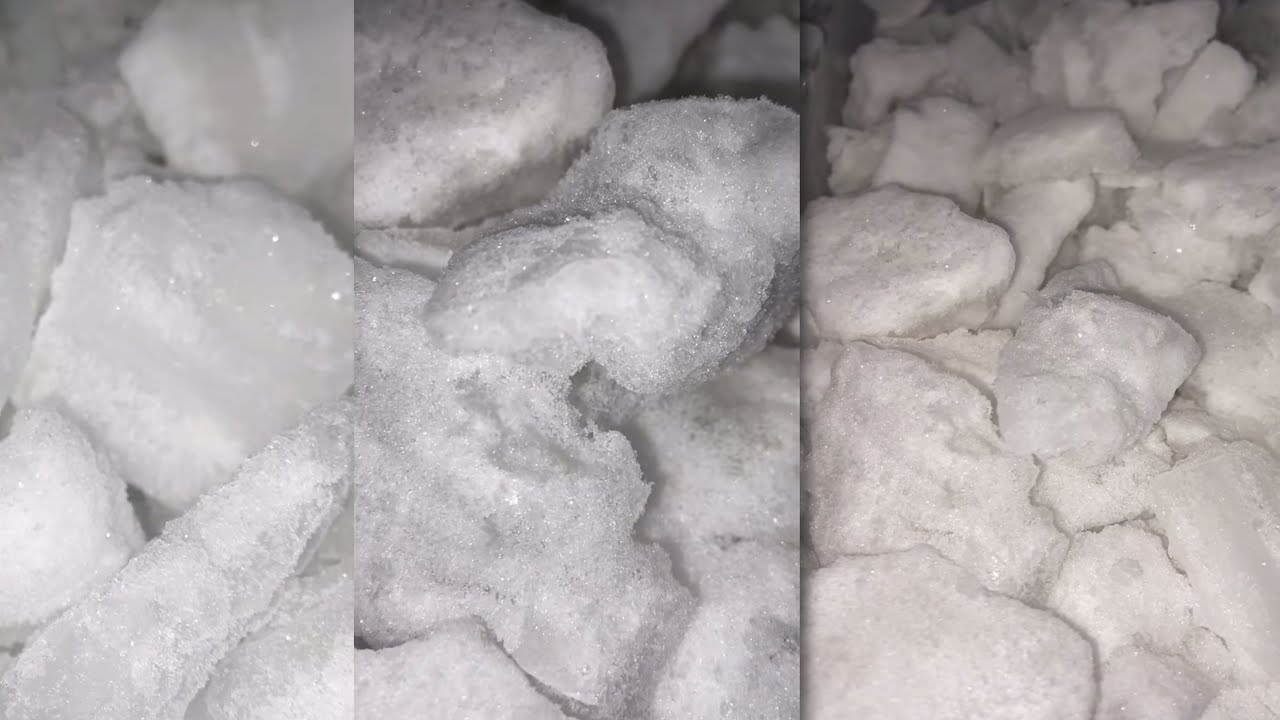 [ ASMR ] Refrozen freezer frost chunk eating | Crunchy