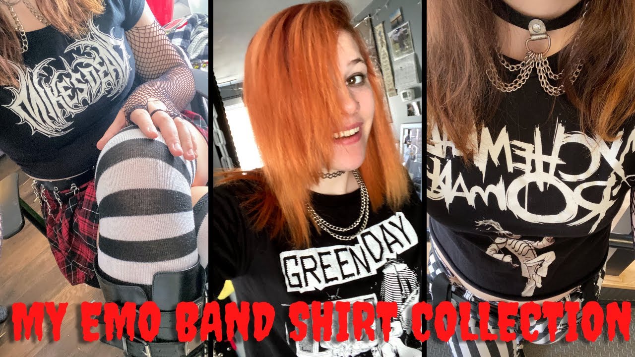 My HOT TOPIC Band Shirt COLLECTION (emo, alternative, scene)