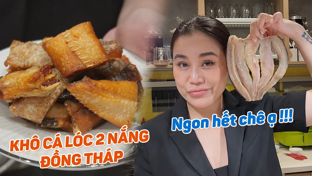 Chiều mưa rả rích test khô cá lóc đặc sản Đồng Tháp thượng hạng hao cơm quá ạ !!!