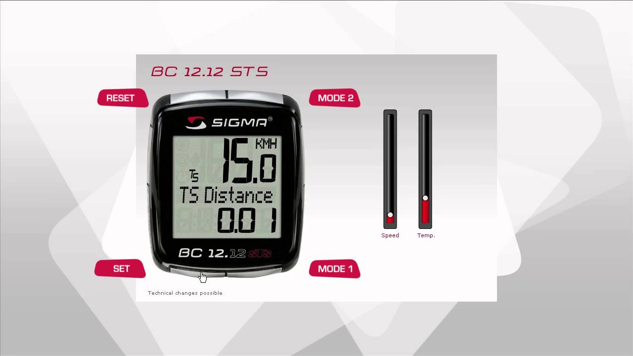 SIGMA SPORT // BC 12.12/STS // Functions (EN)