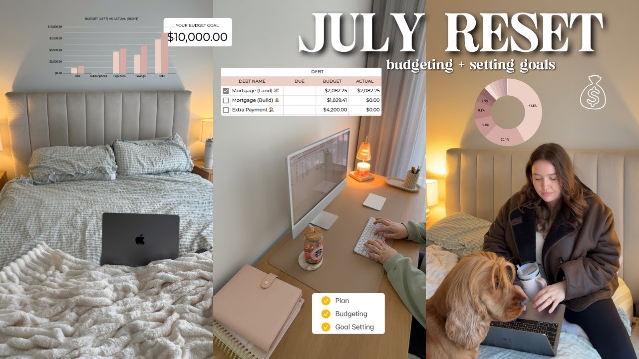 JULY RESET 💰✍🏼  budgeting, goal setting + recovering from my flop era 🥲
