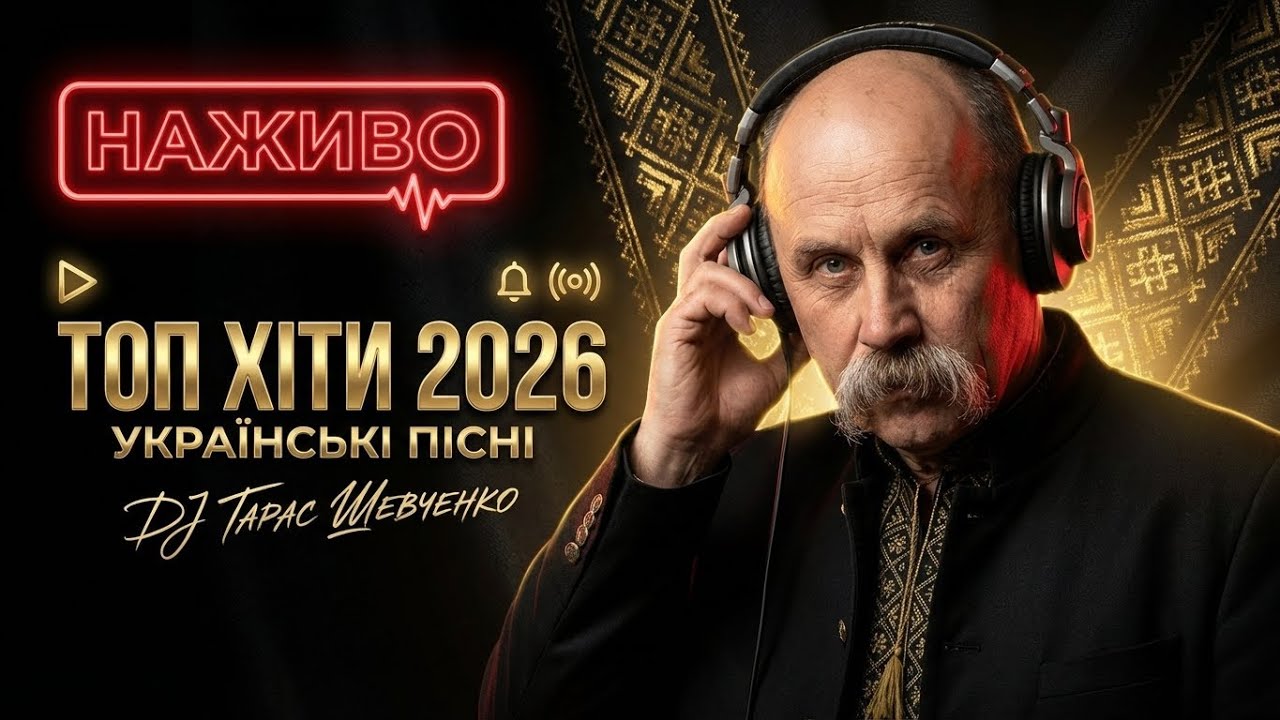 💛 Українські Пісні 2026 • DJ Taras Shevchenko • Гарний Музичний Вайб • LIVE