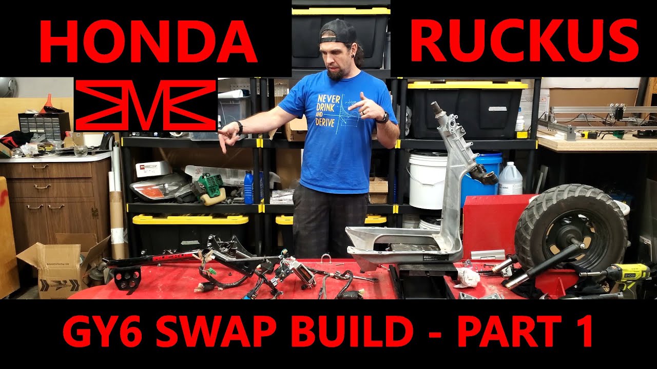 Honda Ruckus - Full GY6 Swap - Part 1 - Complete Teardown
